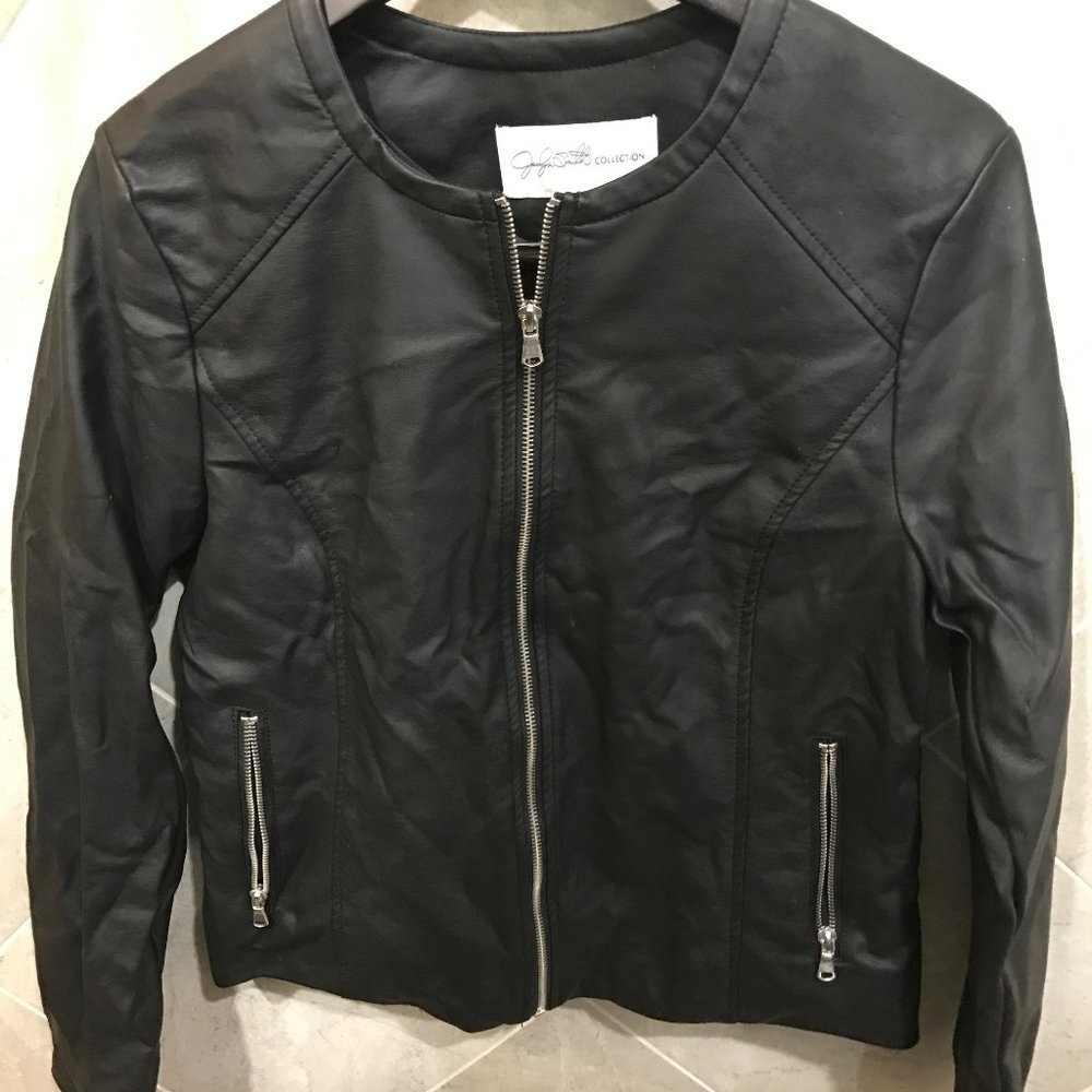 Jaclyn Smith faux- leather jacket,   size L